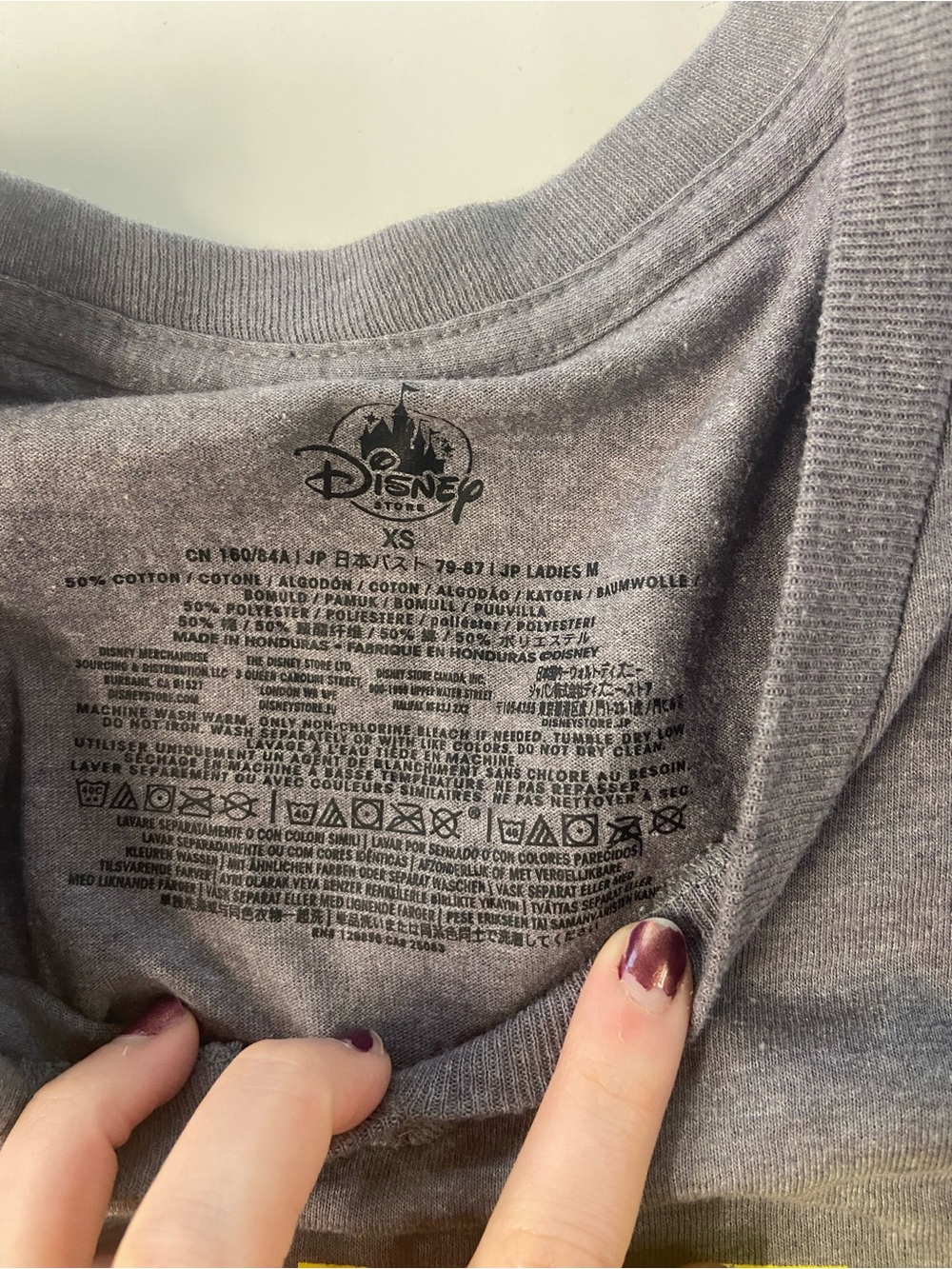 Disney "Mondays Be Like" Funny Gray Cat Character T Shirt never worn women sz XS - Picture 6 of 6